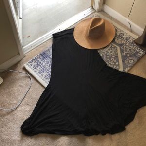 A line skirt with a flare